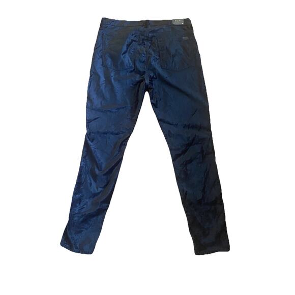 Jen7 by 7 for All Mankind Women's Velvet Skinny Jeans Black Size 12 Holidays - Picture 2 of 6